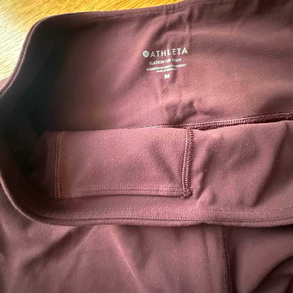 Athleta Maroon Leggings